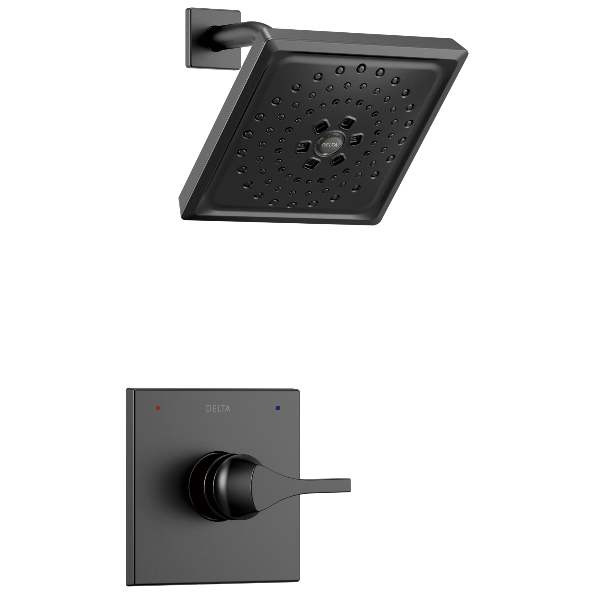 T14274-BL Накладка для душа Monitor® 14 серии H2Okinetic® Delta Faucet Zura Матовый черный 