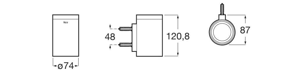 Металлический настенный держатель зубной щетки Roca Hotels ARCH-00014245 - Вид №3