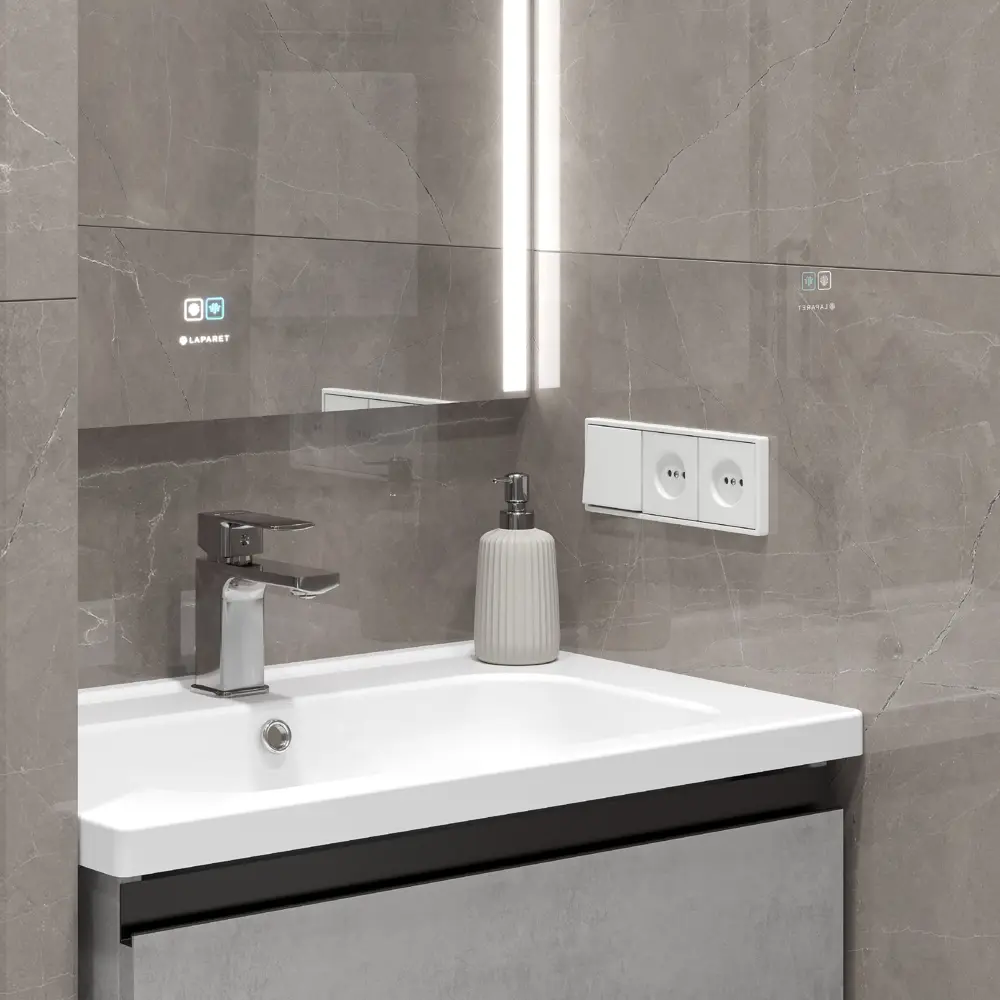 Керамогранит Ceradim Stone Micado Grey с ректифицированным краем 120x60 см 89353842