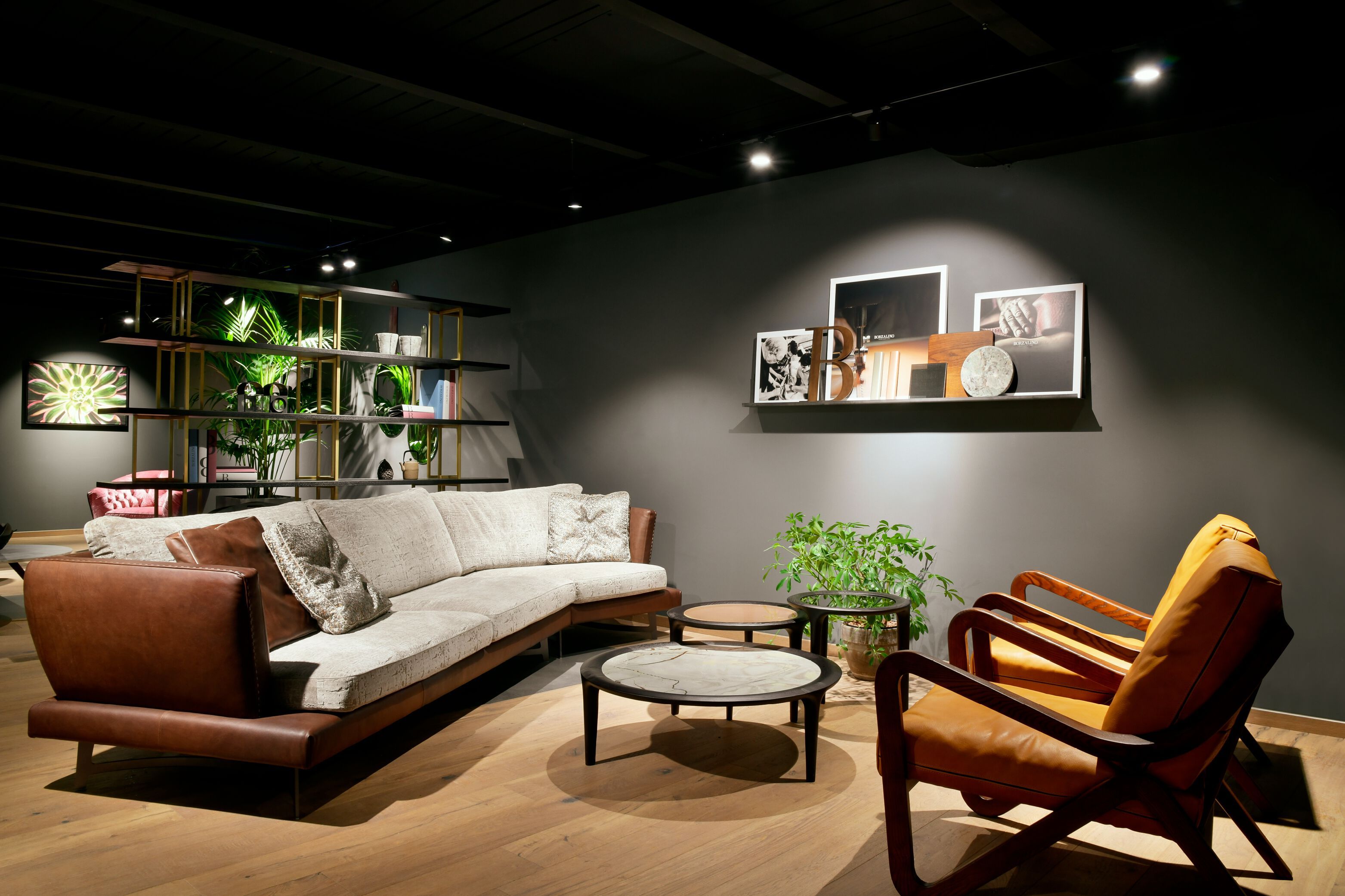 Секционный диван из ткани и кожи Borzalino MARTIN ARCH-00086169 - Вид №9