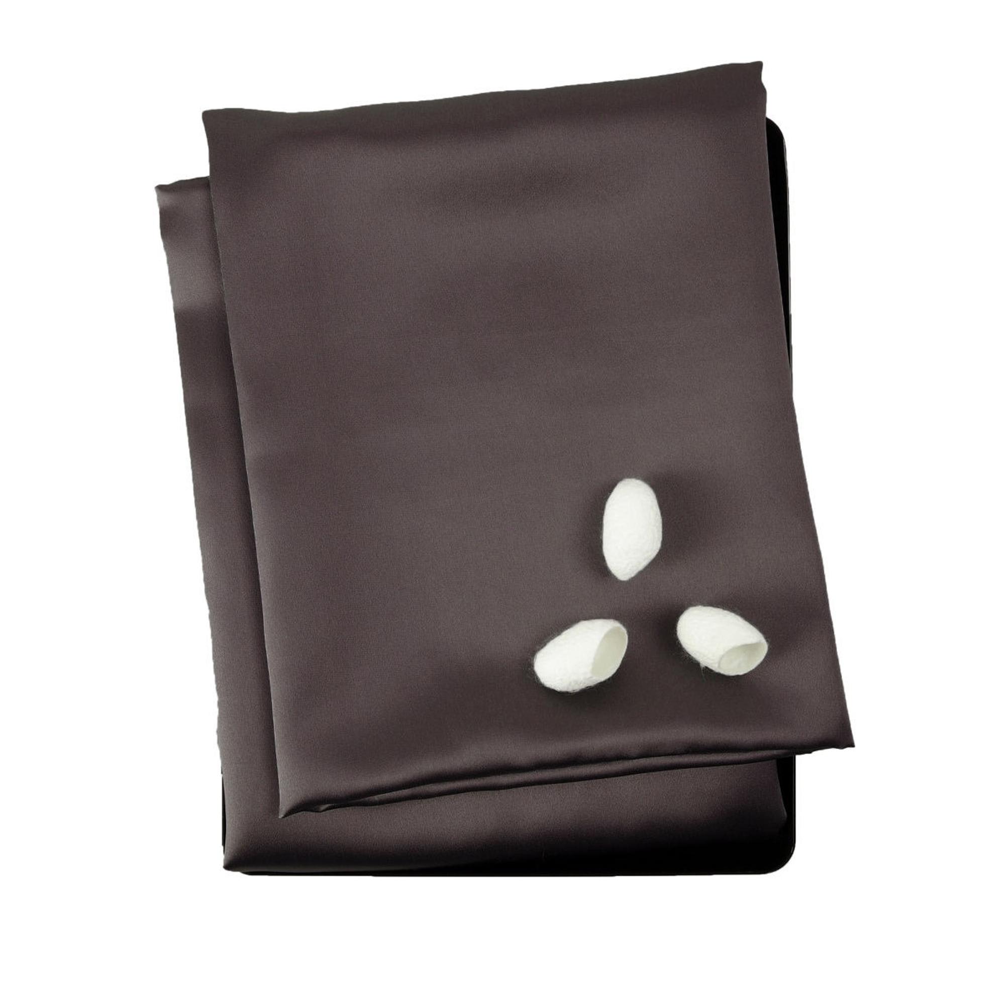 Наволочка princess46chocolate, 60x40 см, шелк, 1шт, цвет темно-коричневый SILK MANUFACTURE 90520681