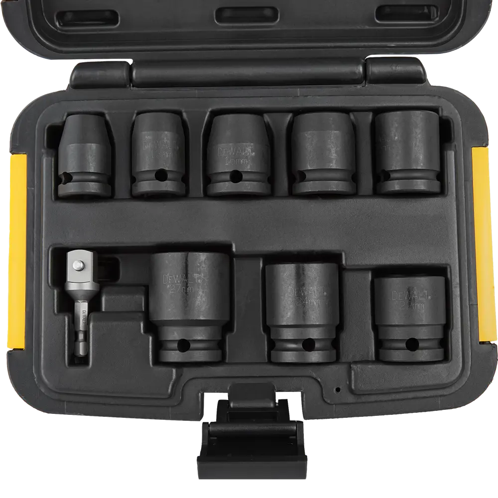 Набор торцевых головок ударных Dewalt DEWDT7507QZ 1/2 дюйма, 9 шт. 81275274 STLM-2114160  - Вид №2