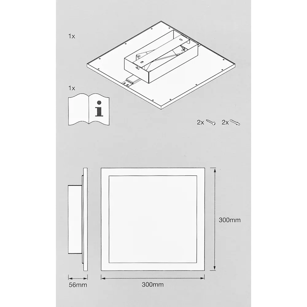 Безрамный накладной светильник WiFi 20 Вт IP20, 30X30 мм, 1500 Лм 89195105 STLM-2142513 Santreyd  - Вид №13