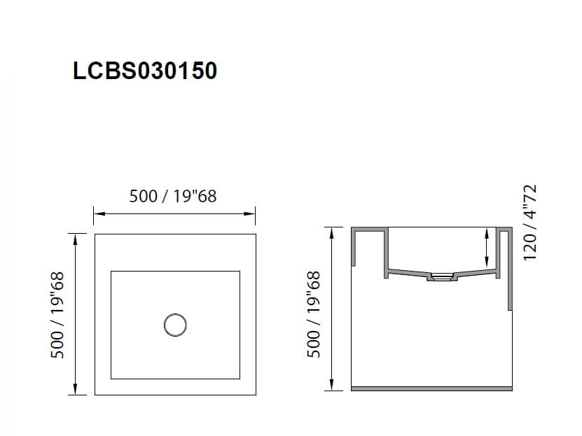 Квадратный подвесной умывальник с ящиками MOMA Design Cubic ARCH-00046415 - Вид №2