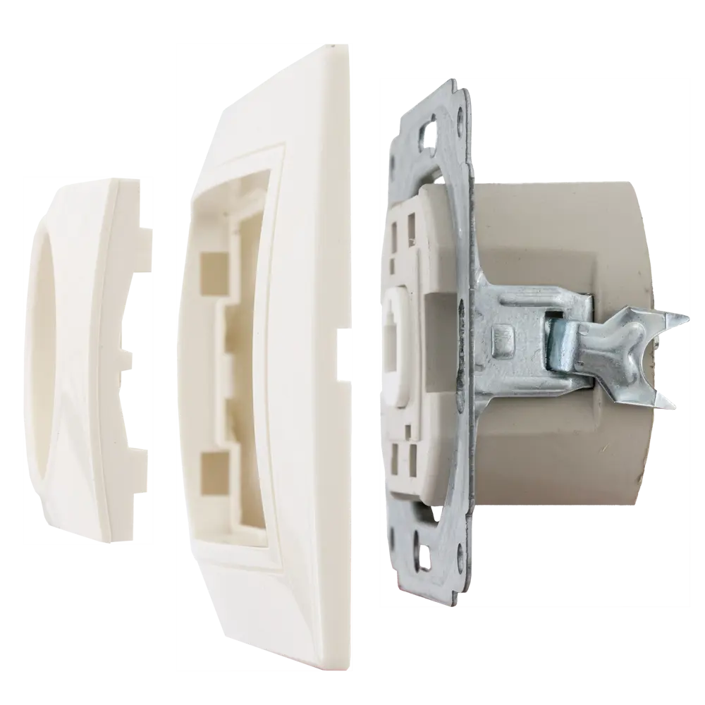 TDM ELECTRIC: Встраиваемая телефонная розетка RJ11 бежевая для помещений 85591119 Серия отсутствует STLM-0064401 - Вид №4
