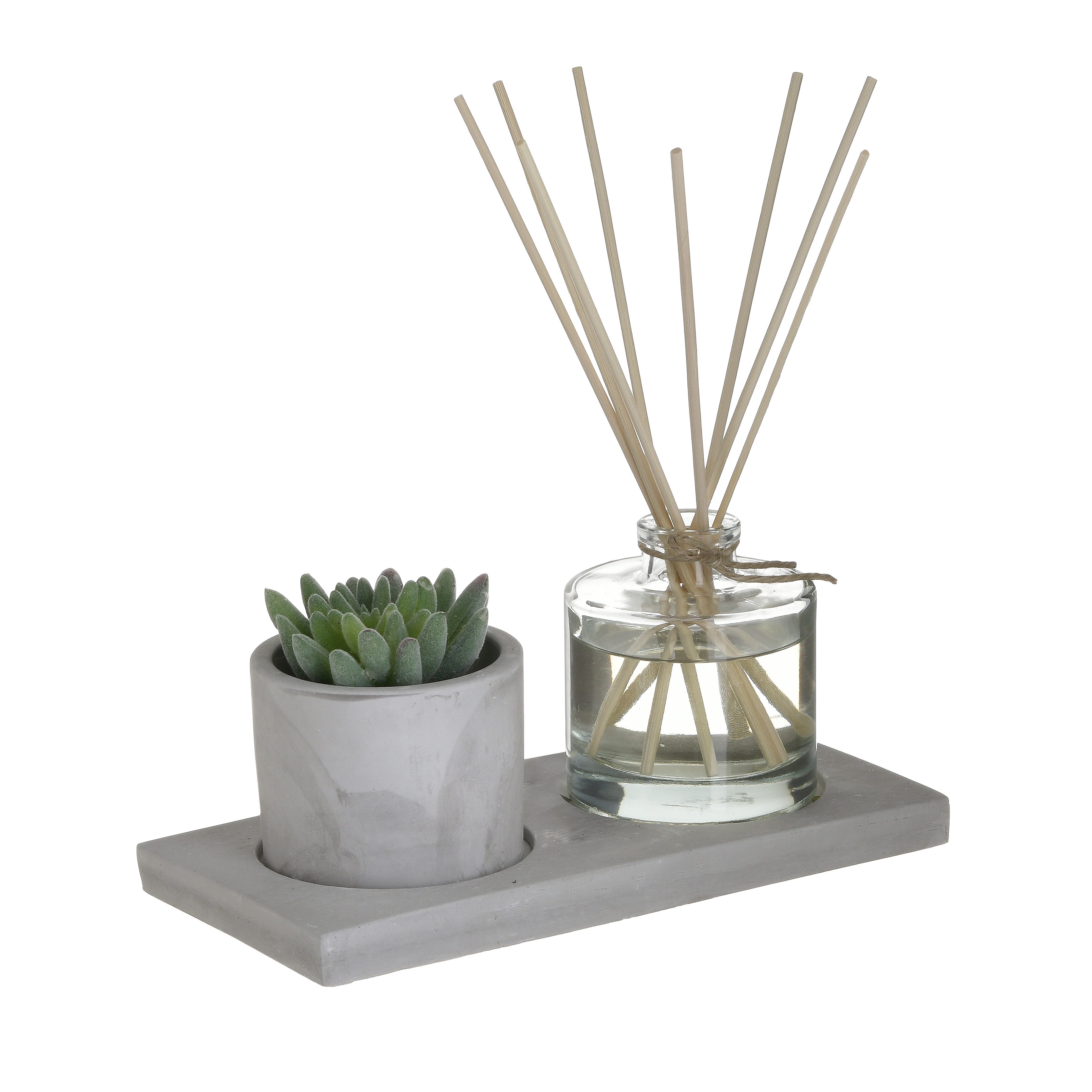 6870508.0074 ДЕКОР НАСТОЛЬНЫЙ - ДИФФУЗОР И ИСКУССТВЕННЫЙ ЦВЕТОК В КАШПО НА ПОДСТАВКЕ TO4ROOMS  - Вид №1
