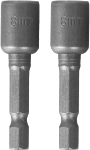 86407408 Бита с торцевой головкой магнитная HEX 8x45мм, 2 шт. STLM-0068738 Santreyd