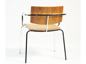 Штабелируемый стул для ресторана с подлокотниками