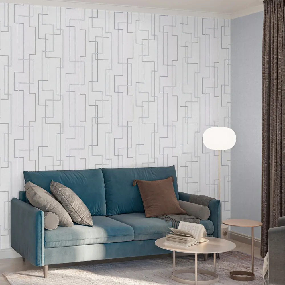 Обои виниловые Palitra Home Протект-Линия серые 0.53 м HC11071-41a STLM-2091052 - Вид №5