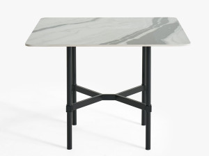 Квадратный садовый стол с керамической столешницей