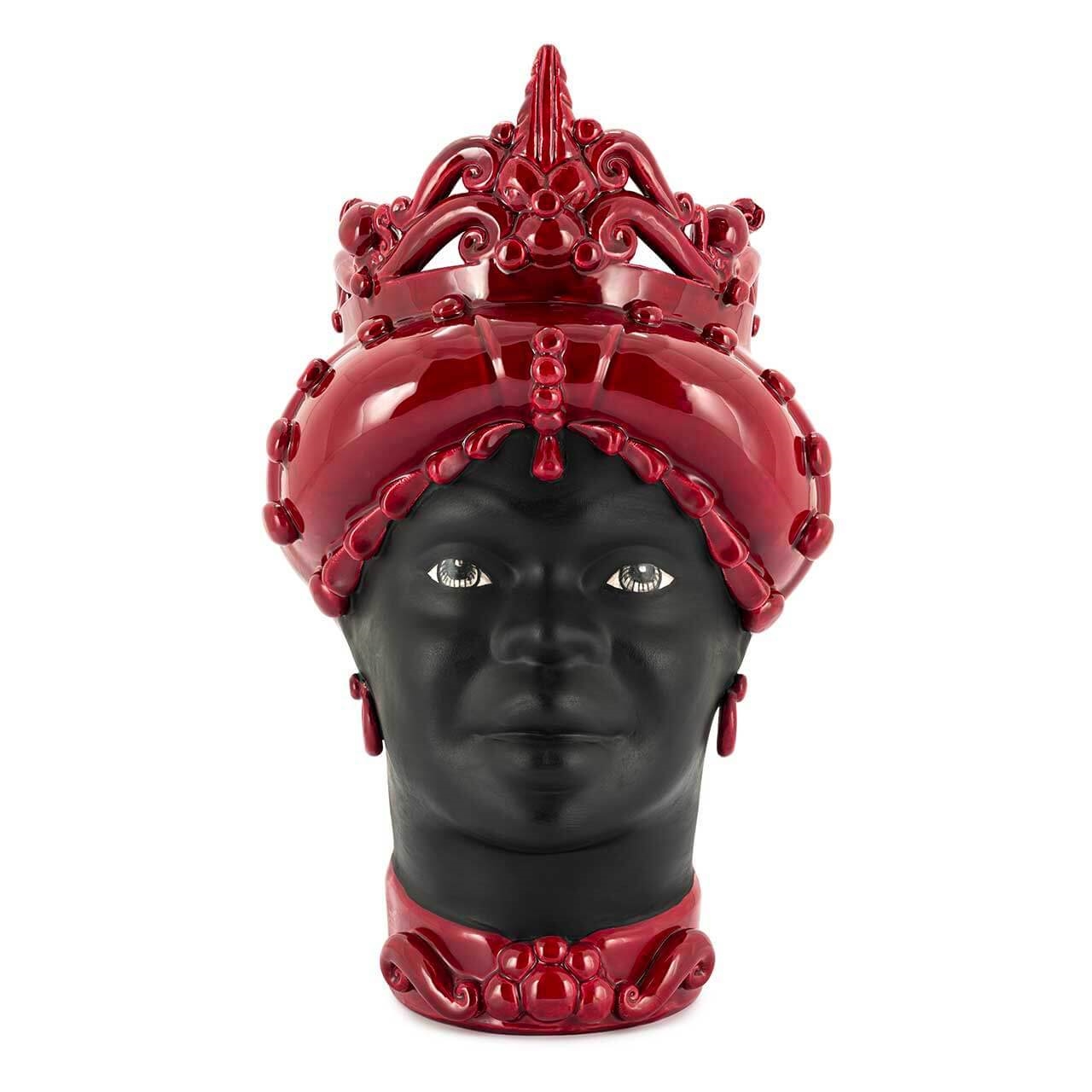 201141-48 ABHIKA ВАЗА MORO LADY MED. МАТ H45 BURGUNDY  - Вид №3