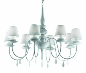 Люстра дизайнерская Lessons белый дуб Blanche SP8 IDEAL LUX ДИЗАЙНЕРСКИЕ 057260 Белый