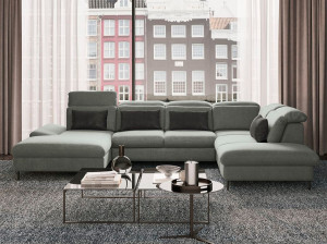 Модульный тканевый диван с отсеком для хранения