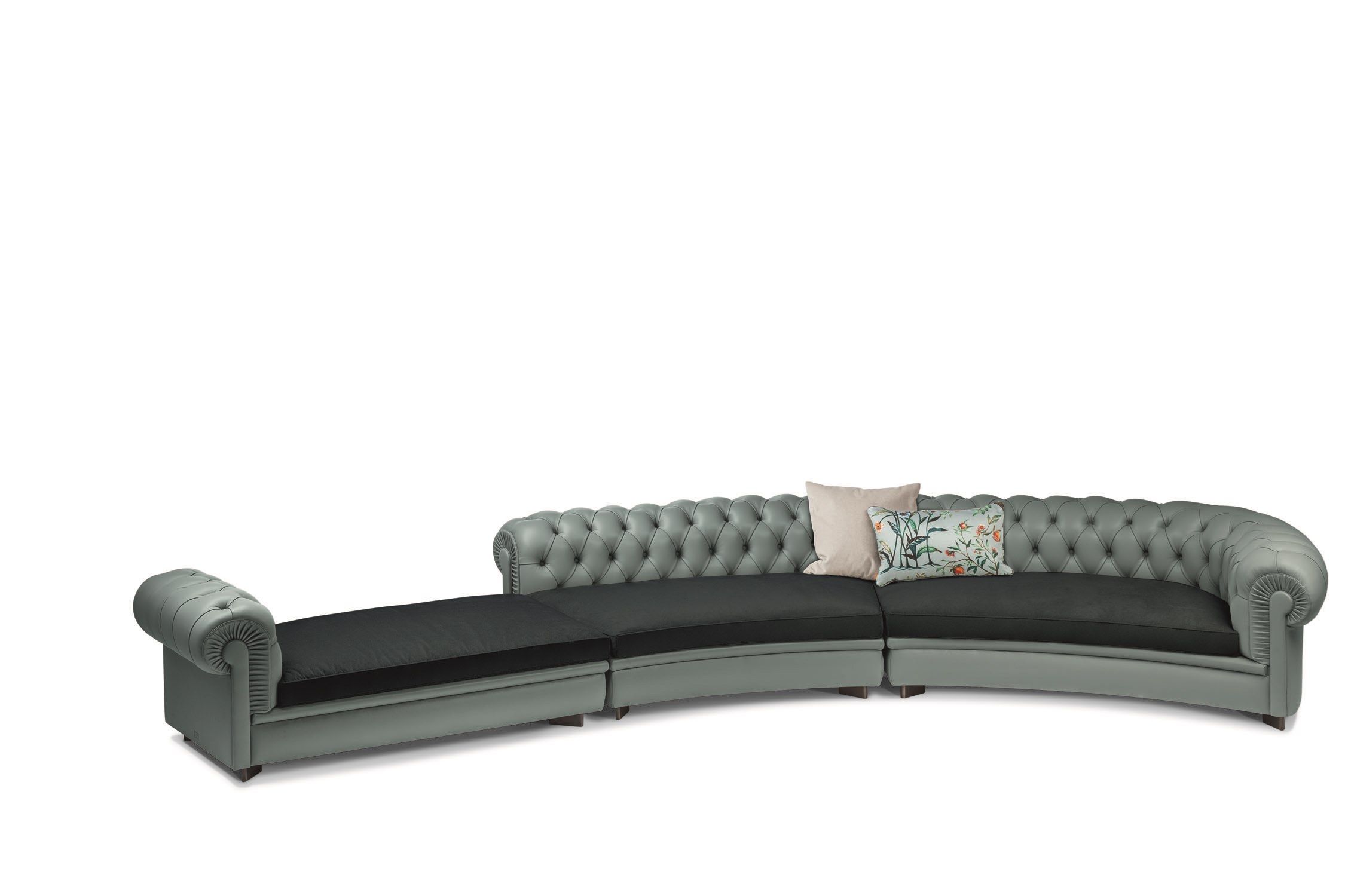 Модульный кожаный диван capitonné Poltrona Frau коллекция - диваны и кресла ARCH-00059740 - Вид №6