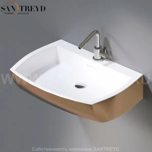 L283.255 Подвесная раковина настенная овальная A. e T. Italia SQUARE белая