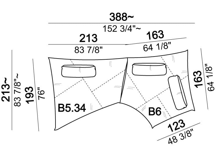 4-местный модульный диван Arketipo NIGHT FEVER ARCH-00101530 - Вид №25