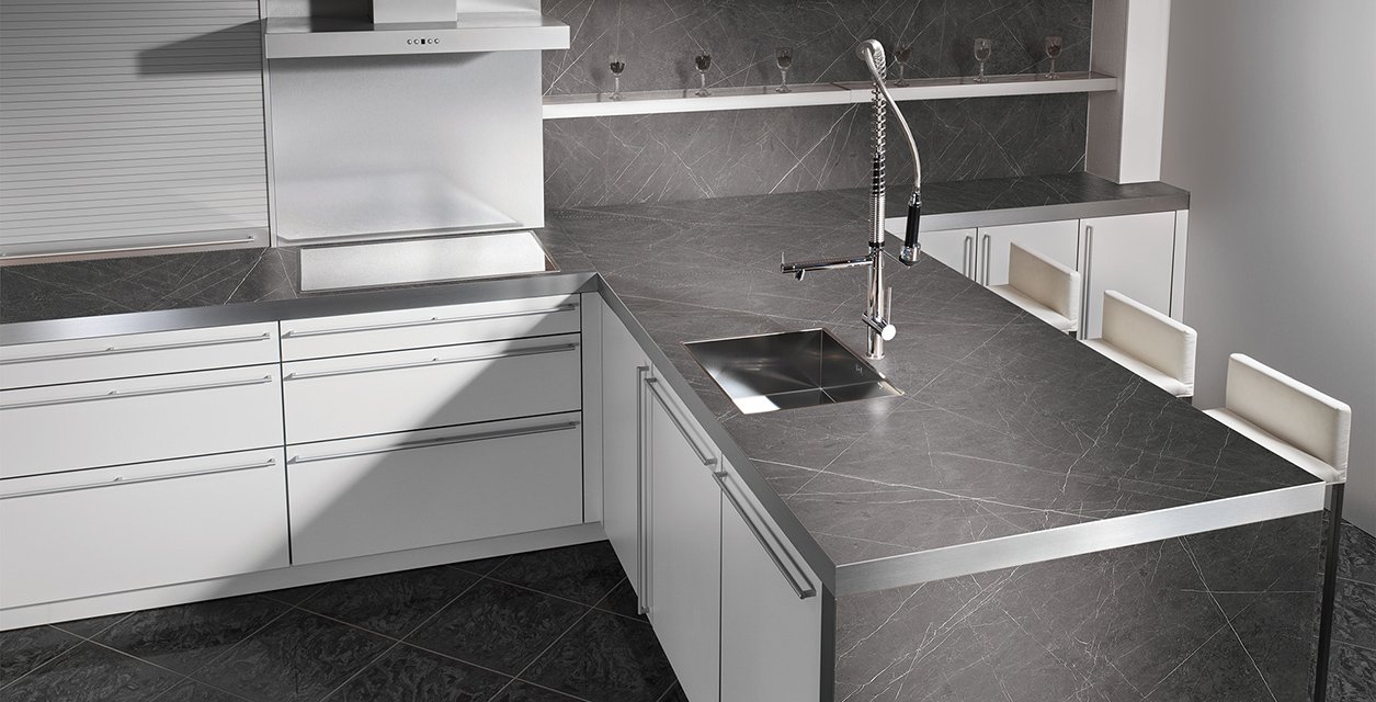 Столешницы для кухни - Пиетра грэй LIGRON LIST376 4060 - Вид №17