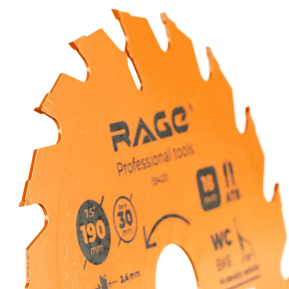 Диск пильный RAGE для быстрого реза по дереву 190x30 мм с переходными кольцами 88928405 STLM-1539883 - Вид №2
