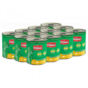 Т0055562*12 Корм для собак Мясное ассорти потрошки конс. 340г (упаковка - 12 шт) ЧЕТВЕРОНОГИЙ ГУРМАН