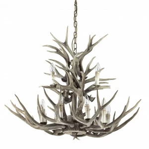 Подвесная люстра Ideal Lux Chalet SP12 IDEAL LUX ДИЗАЙНЕРСКИЕ, CHALET, ДВУХЪЯРУСНЫЕ 057293 Коричневый