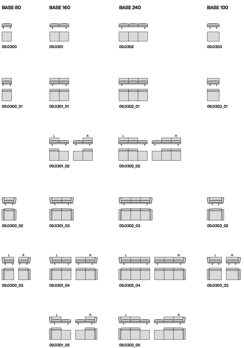 Porada Модульный тканевый диван с шезлонгом Twenty sun-id-1370247 - Вид №3