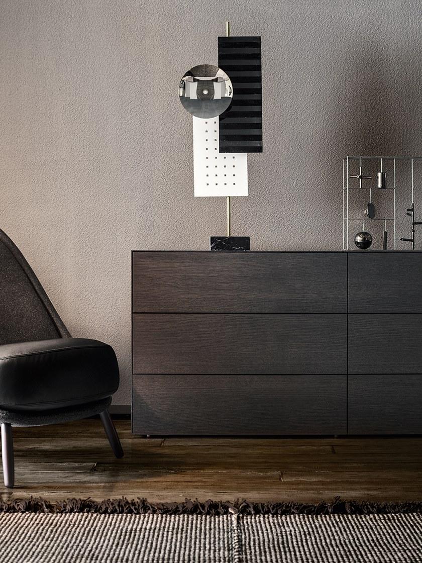 PIANCA Комод из лакированного дерева со встроенными ручками Norma sun-id-1358354 - Вид №3