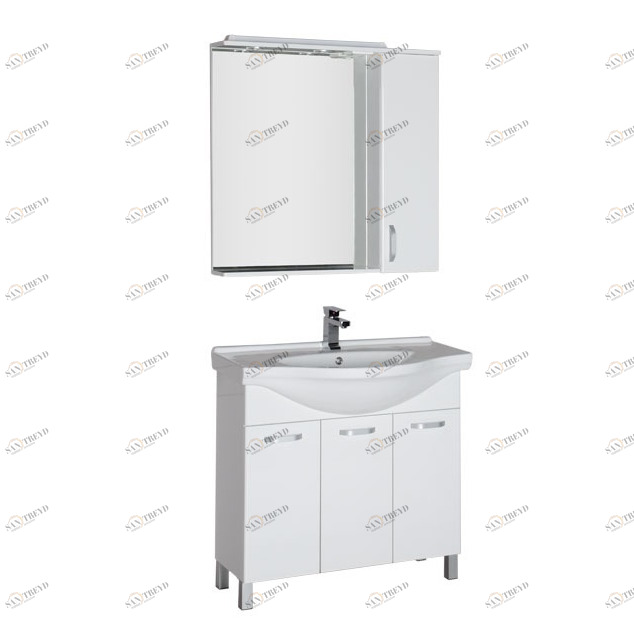 Комплект мебели Aquanet Глория 90 белый 00179491