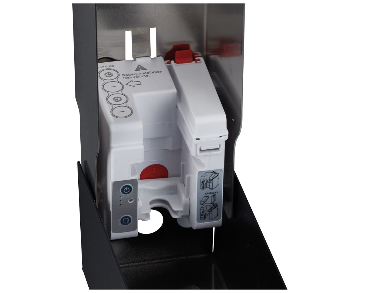 DSC220 Бесконтактный автоматический дозатор пенного мыла STELLA AUTOMATIC SLIM BLACK LINE для одноразовых стержней 800 мл, черный Merida  - Вид №4