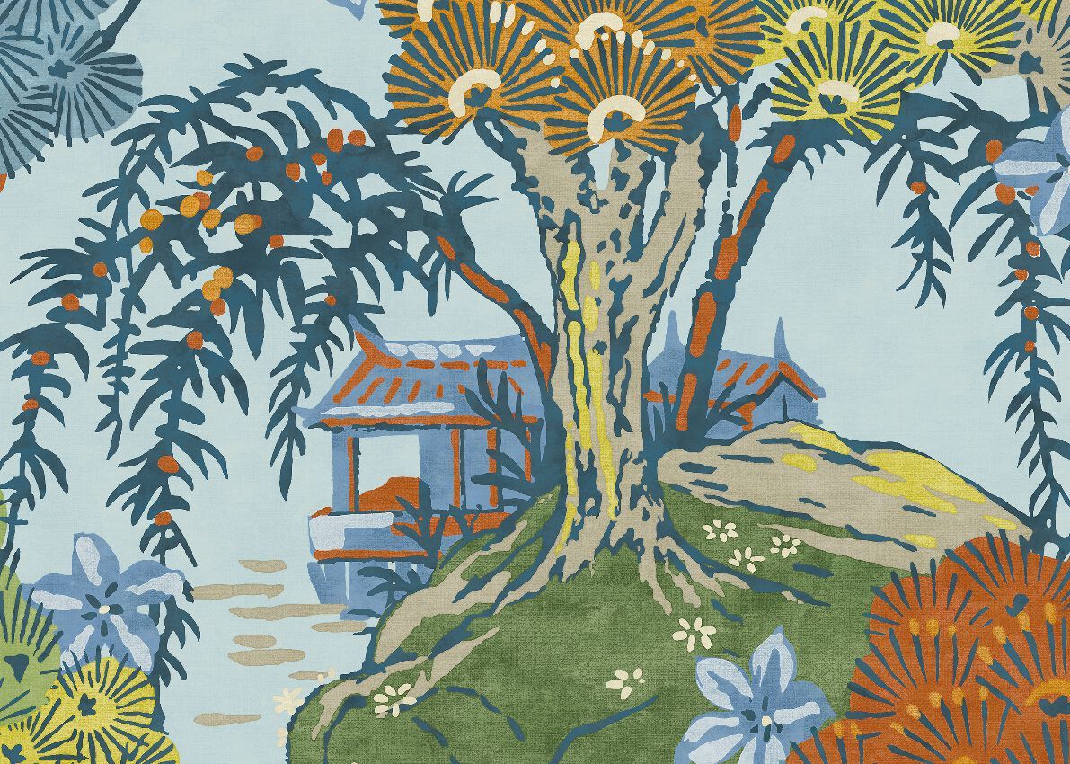 Цветочные узоры нетканые обои Jannelli&Volpi SCALAMANDRÉ ARCH-00054230 - Вид №5