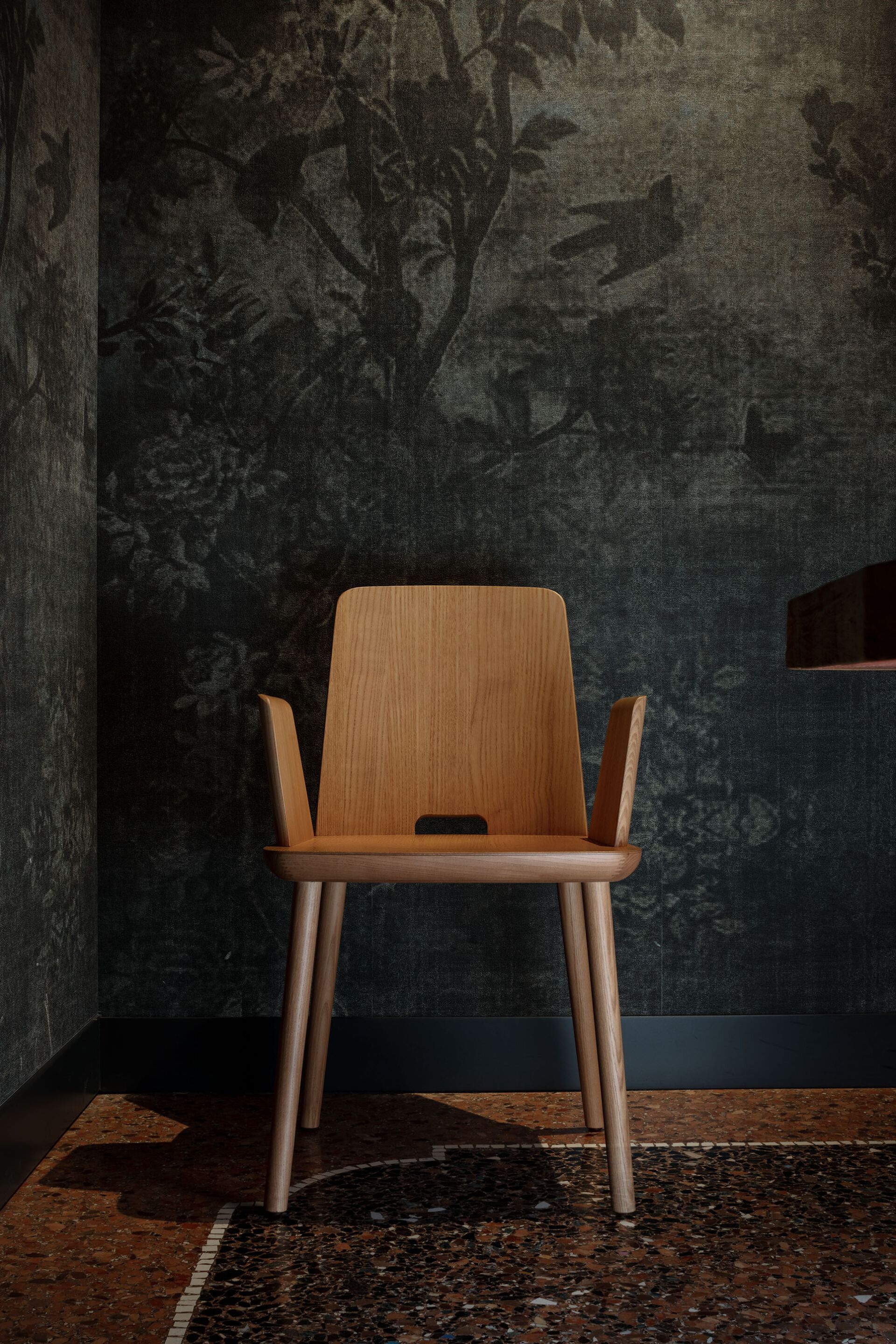 Стул из ясеня с мягким сиденьем SIPA планшет ARCH-00136425 - Вид №6