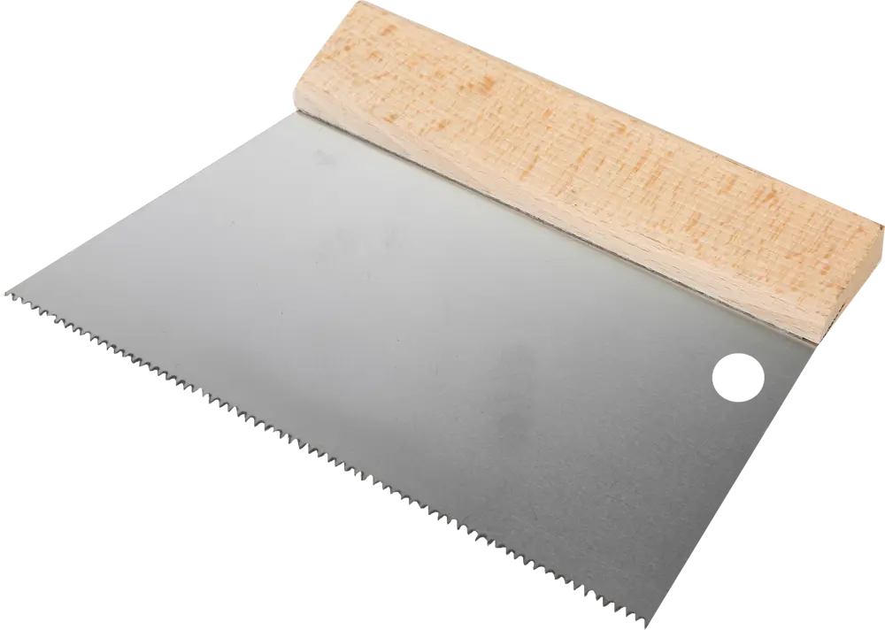 Шпатель зубчатый DOMINUS 180 мм для клеевых составов 81952424