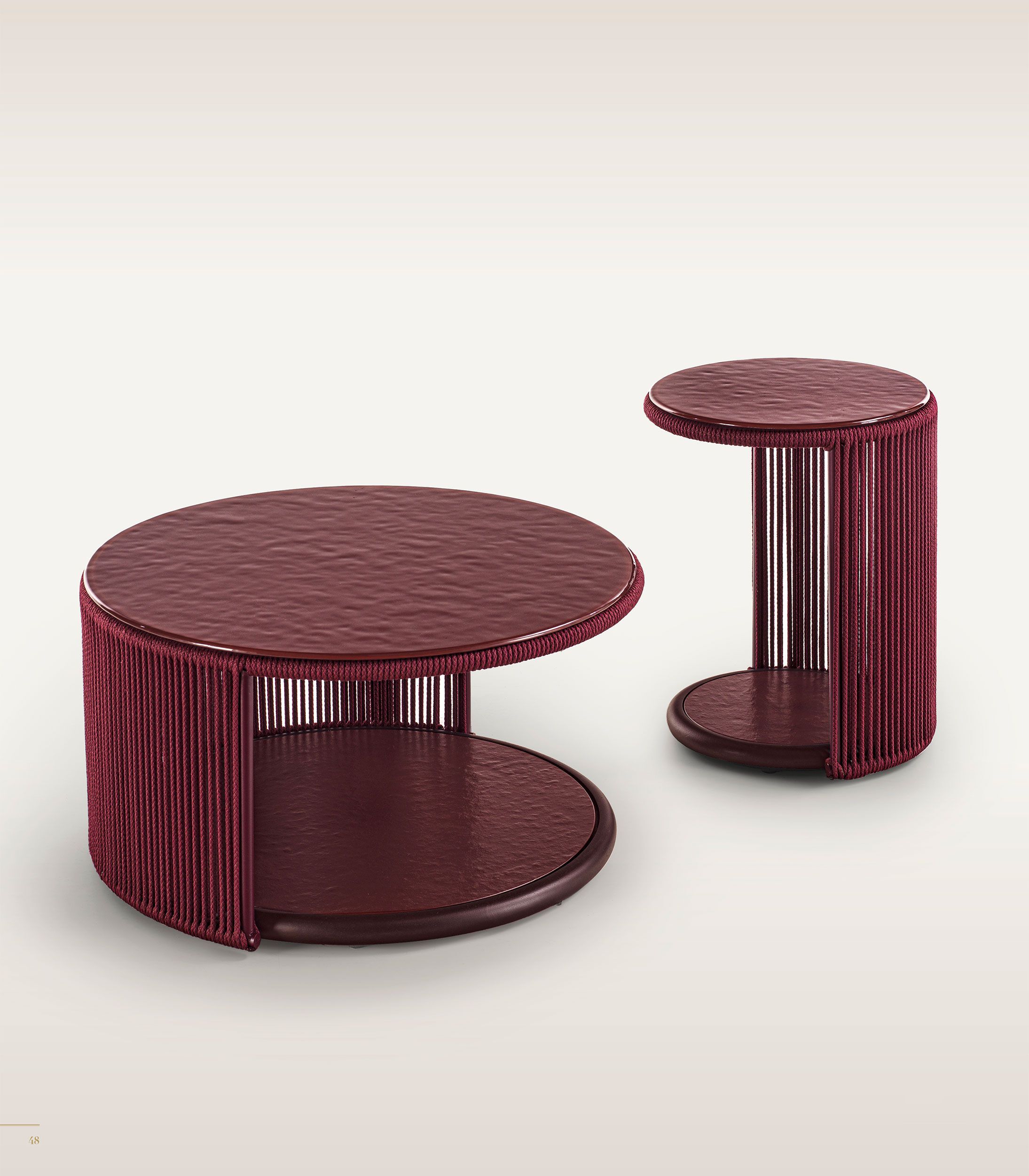 Высокий садовый стол из стекла и ткани Longhi курорт ARCH-00006647 - Вид №4