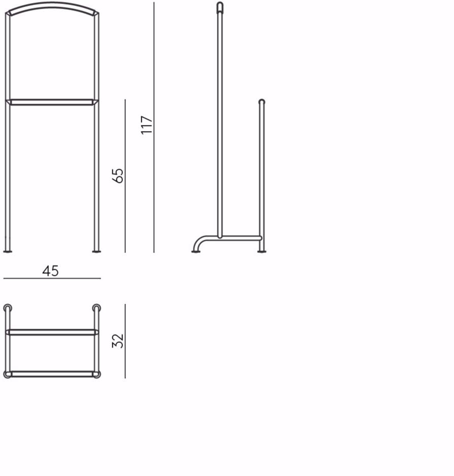 DE PADOVA Стальная подставка для камердинера sun-id-1378272 - Вид №1