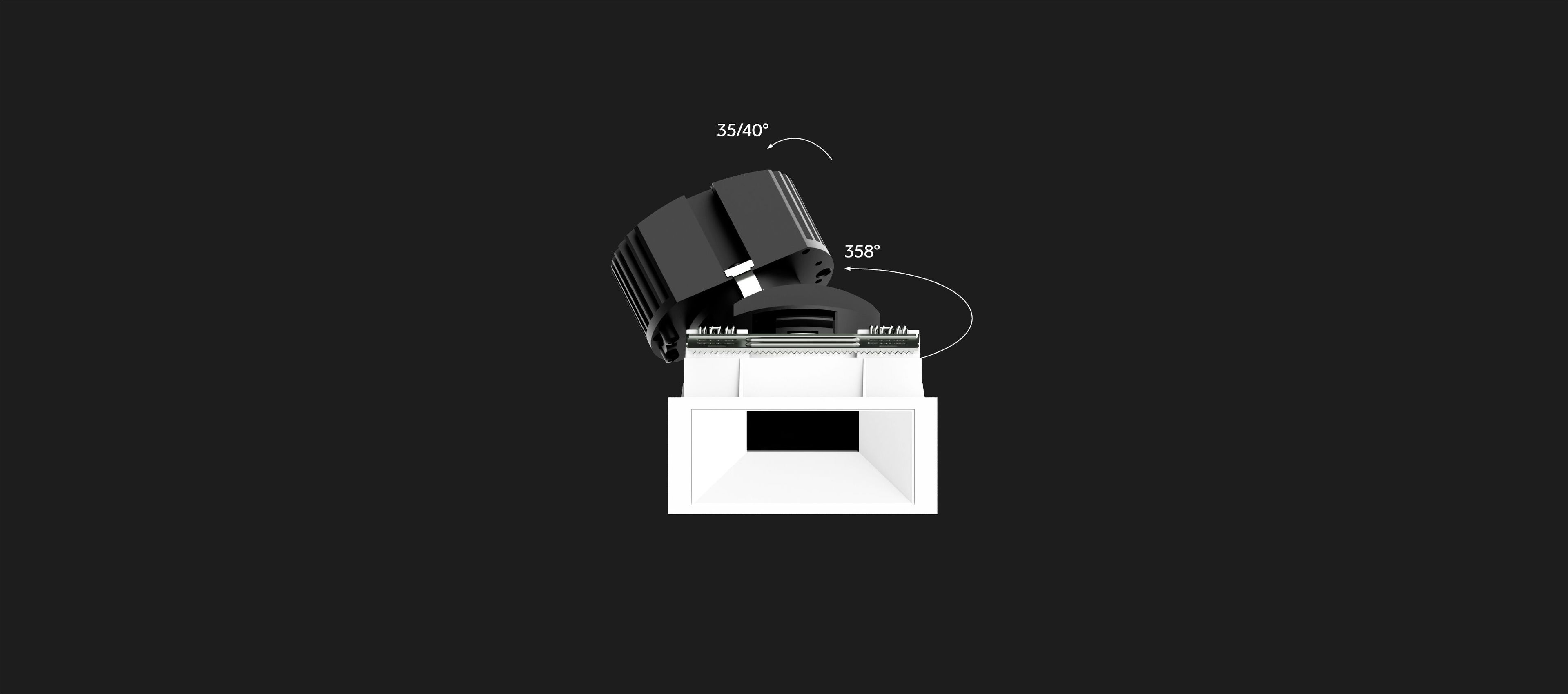 Утопленный квадратный светодиодный прожектор Reggiani Mood Evo ARCH-00054333 - Вид №4