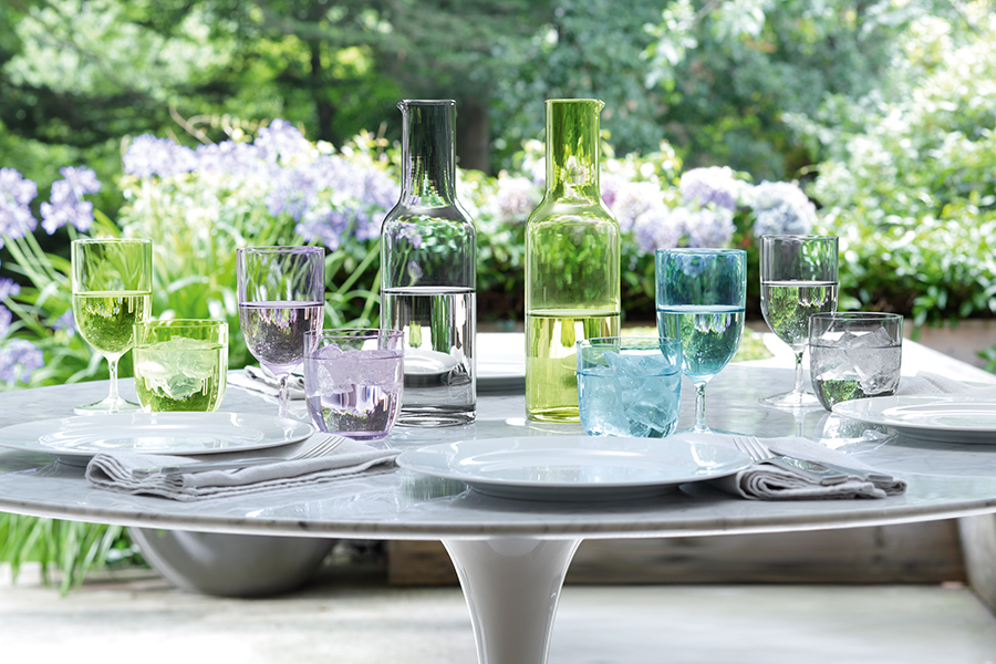 G939-14-628 Набор из 2 бокалов для воды и вина hint 400 мл зелёный LSA International  - Вид №3