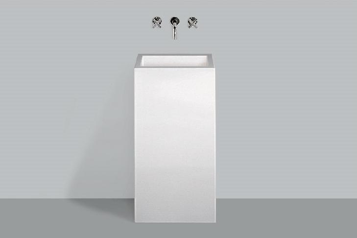 4804000401 Умывальник, wt.rx450qs, белая, противомикробное Alape серия Q 