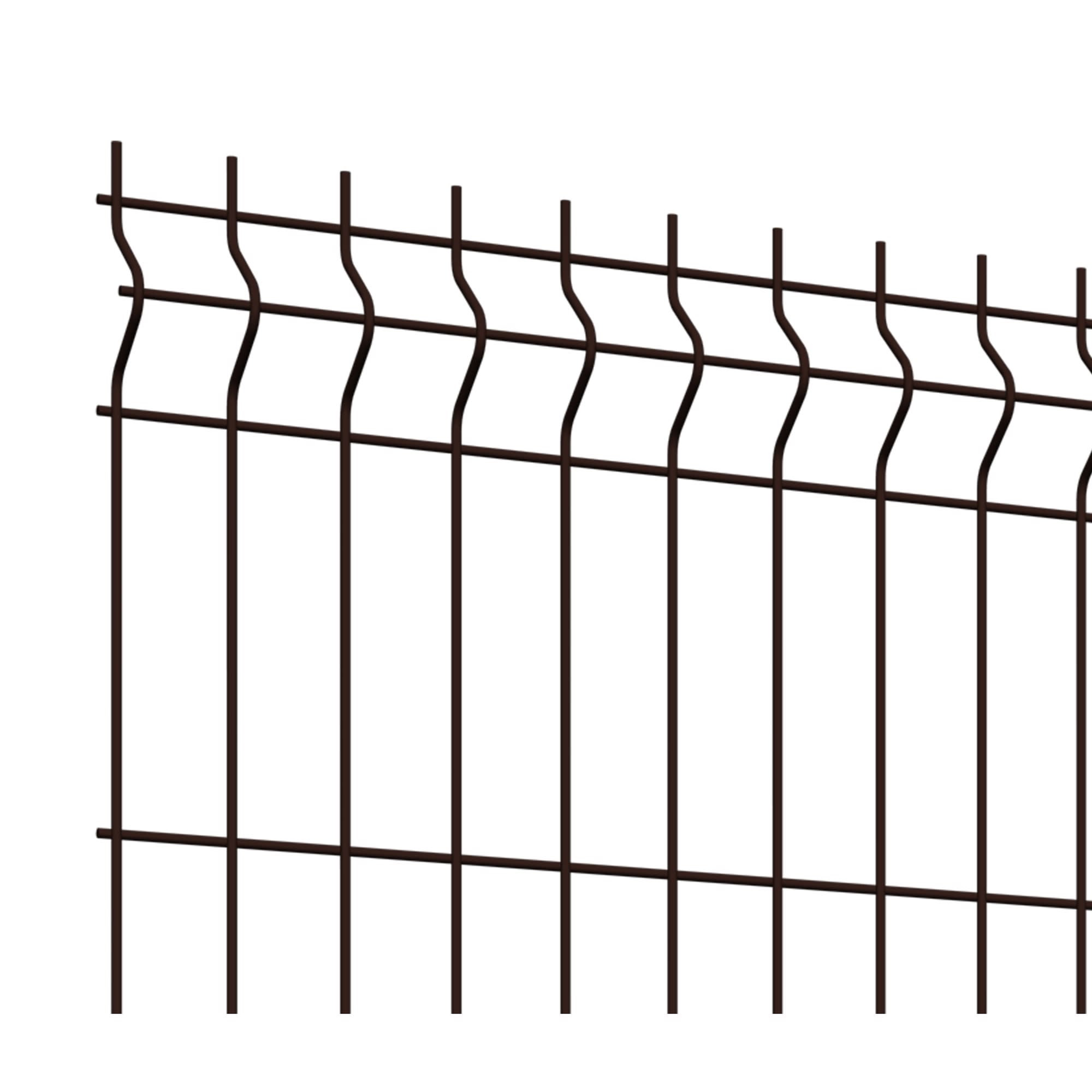 81990727 3D панель Light для забора 2.03х2.5 м оцинкованная сталь коричневый Santreyd  - Вид №2