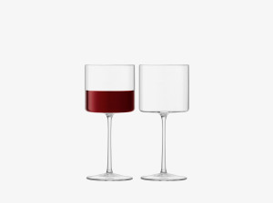 Набор бокалов для вина из дутого стекла - 310 мл