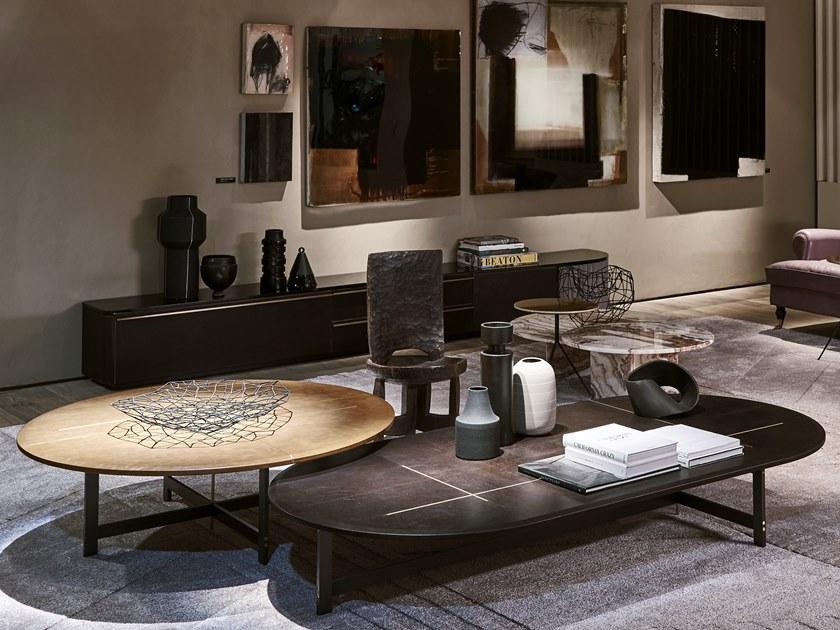 BAXTER Низкий овальный журнальный столик для гостиной Placè Place sun-id-1383967 - Вид №3