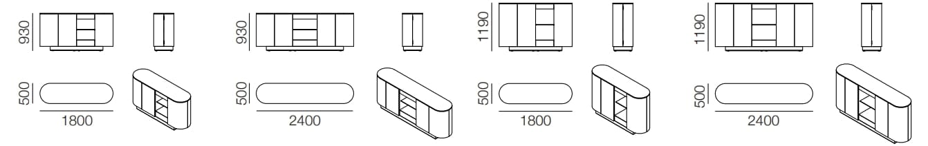 Шкаф из дуба с распашными дверями PROF Dea ARCH-00116449 - Вид №42