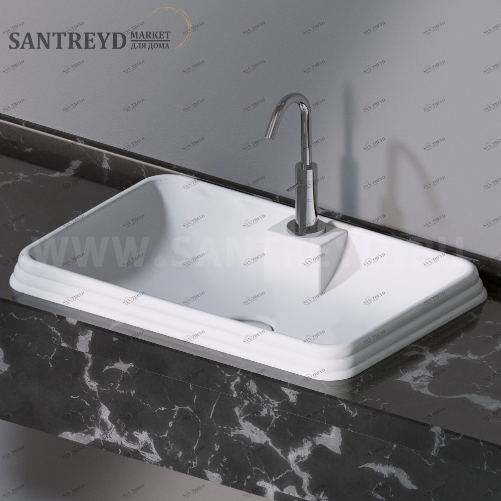 L612100 Накладная раковина под столешницу  прямоугольная A. e T. Italia GLASS AeT ITALIA