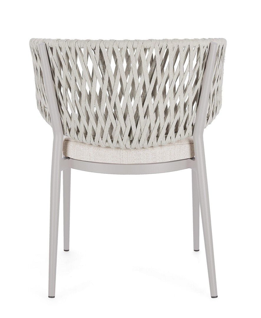 Штабелируемый садовый стул из веревки и алюминия BIZZOTTO NOELIA ARCH-00069312 - Вид №5