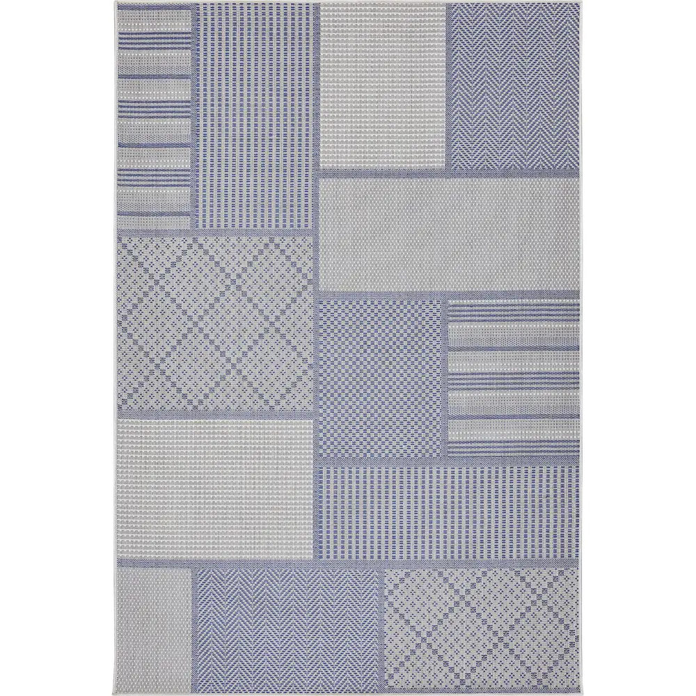 Циновка Дели 160x230 см полипропилен 84307_53111 цвет синий ROYALTAFT STLM-2033506 - Вид №1