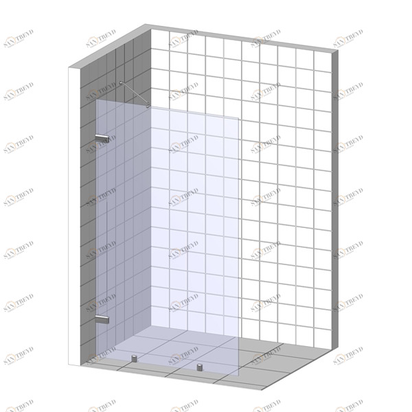 Душевая перегородка в нишу 75x200 GK-861NB стекло прозрачное 6 мм GUTEWETTER TREND DOOR 75X200GK861NB
