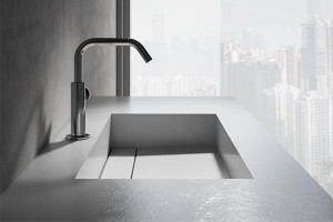 ED-ST22 Edone Встроенный умывальник в корпусе ВСТРОЕННЫЙ БАК Встраиваемая верхняя часть ванны Carena с отделкой Laminam.