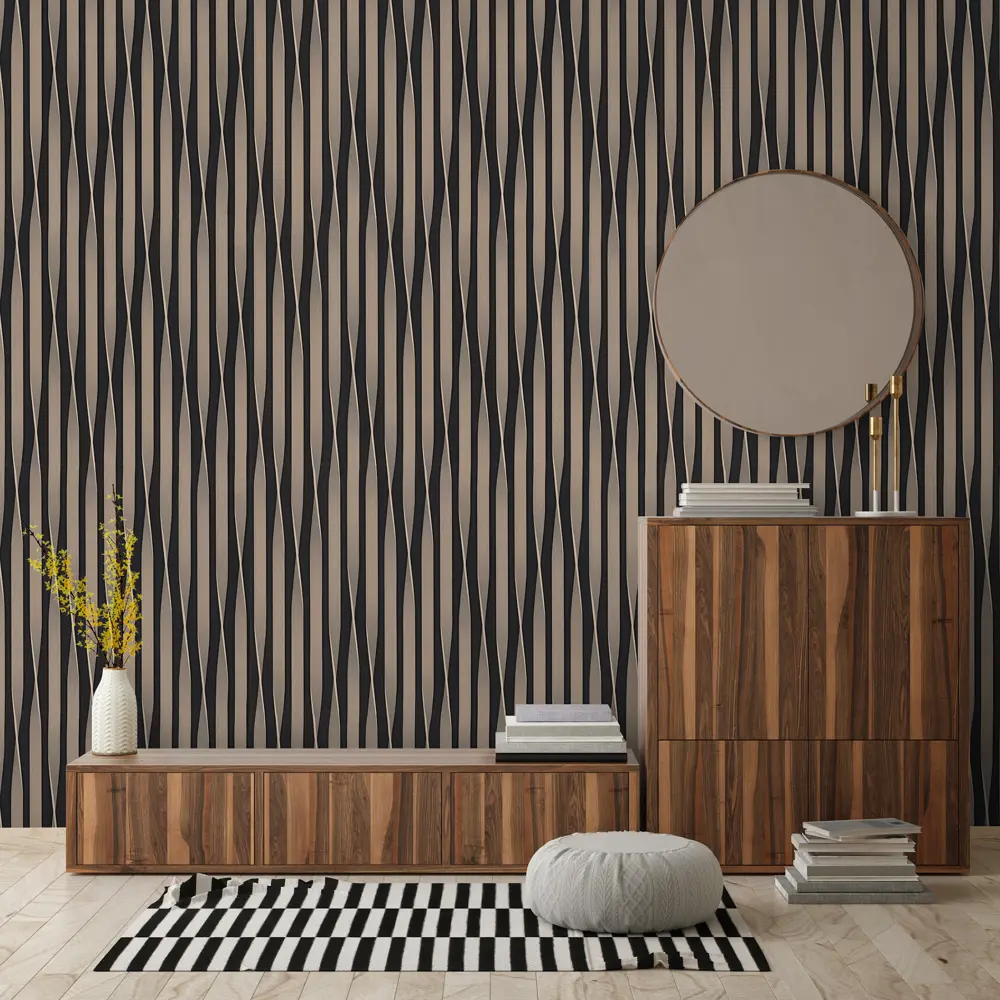 Обои флизелиновые Euro Decor Helix черные 1.06 м ED7230-22 89347317 STLM-2165513 - Вид №2