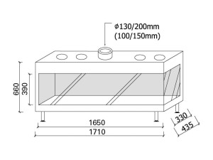 Газовый угловой камин
