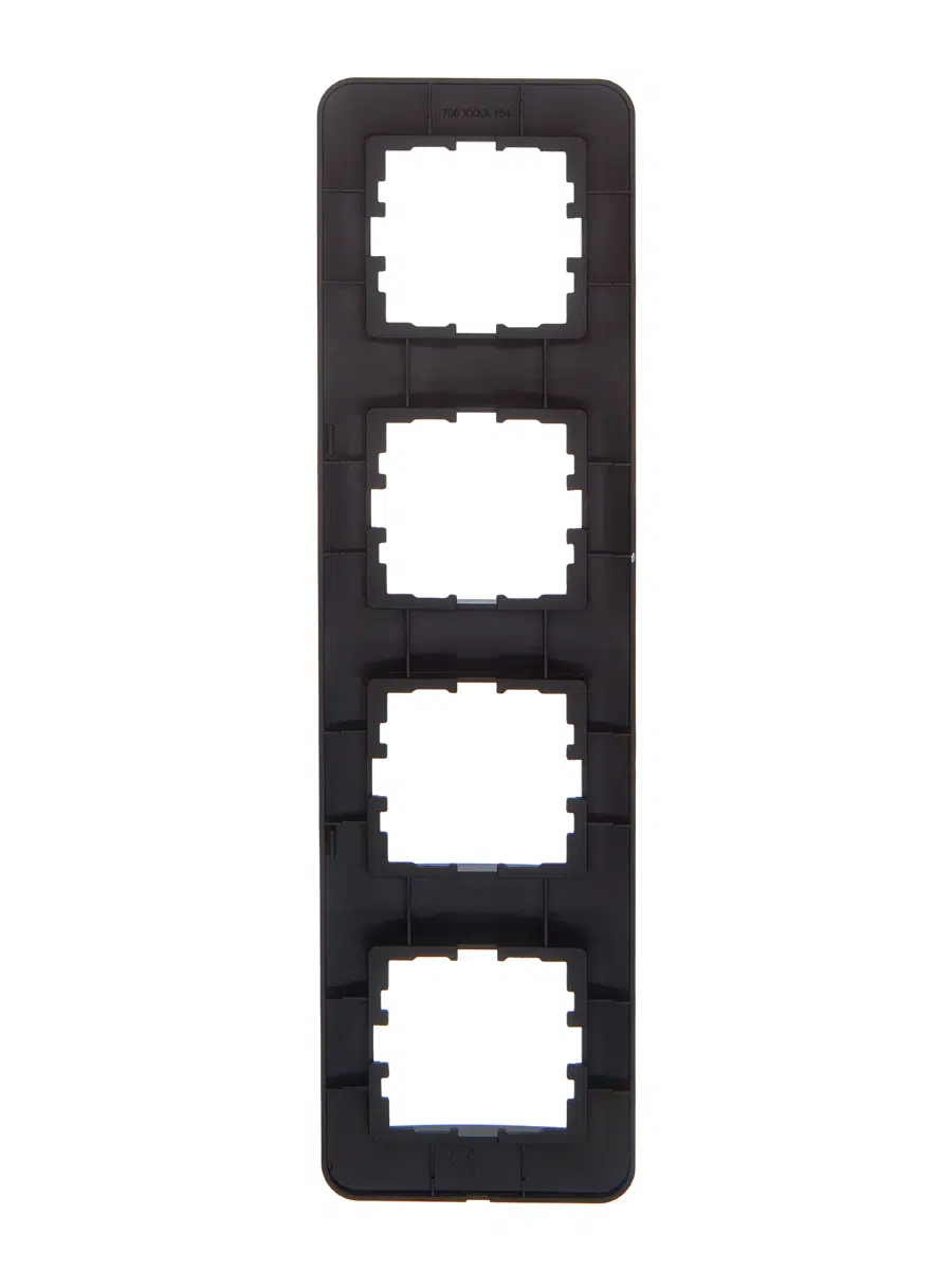 ASTI Рамка 4-ая вертикальная б/вст чёрный бархат LEZARD 7081-4200-154 - Вид №1