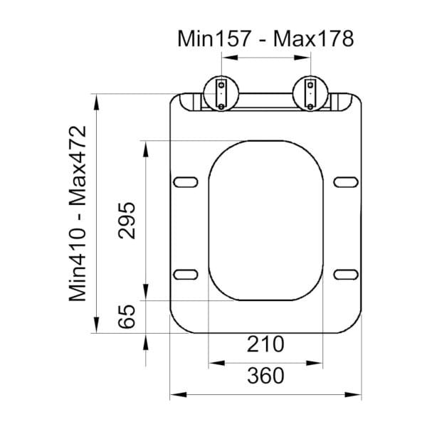 Мягкое пластиковое сиденье для унитаза Ercos Wave ARCH-00133211 - Вид №2