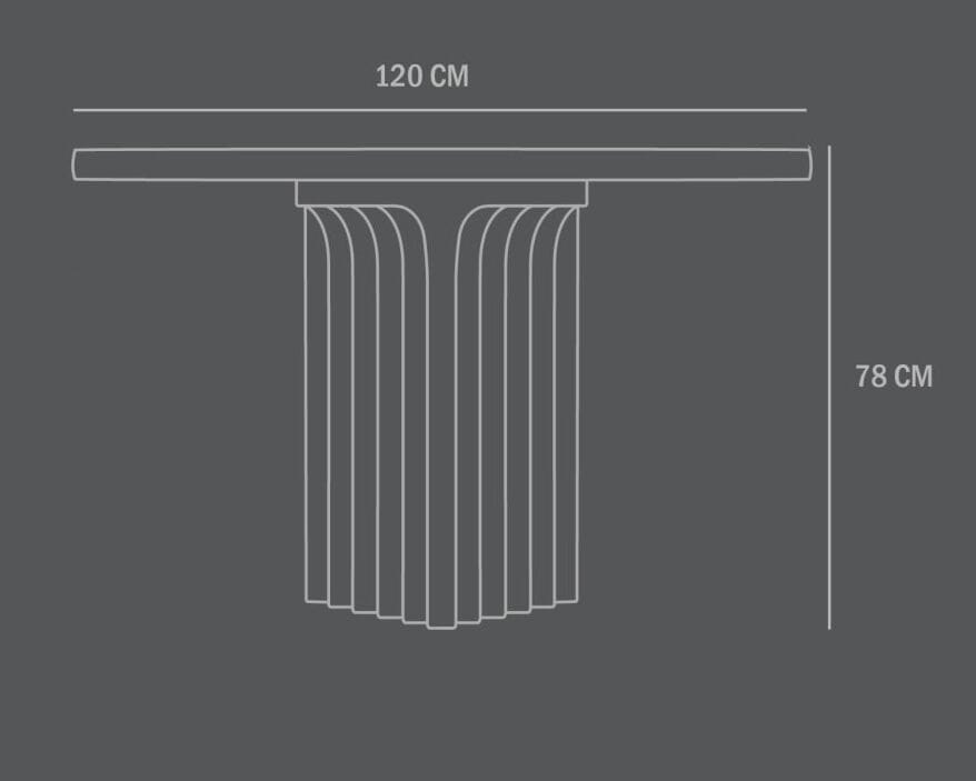 Круглый стол из фиброцемента 101 Copenhagen Arc ARCH-00039411 - Вид №6
